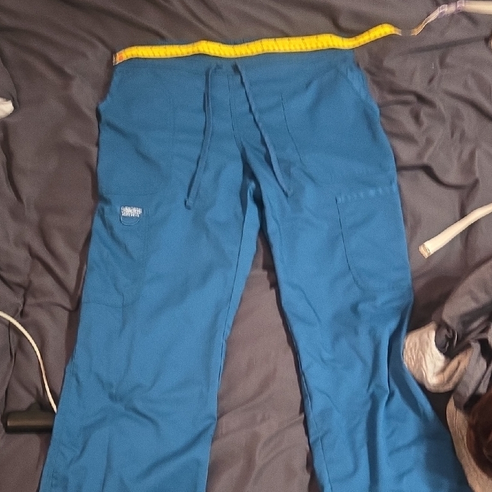 Cherokee Carribean Blur Scrub Pants with Drawstring